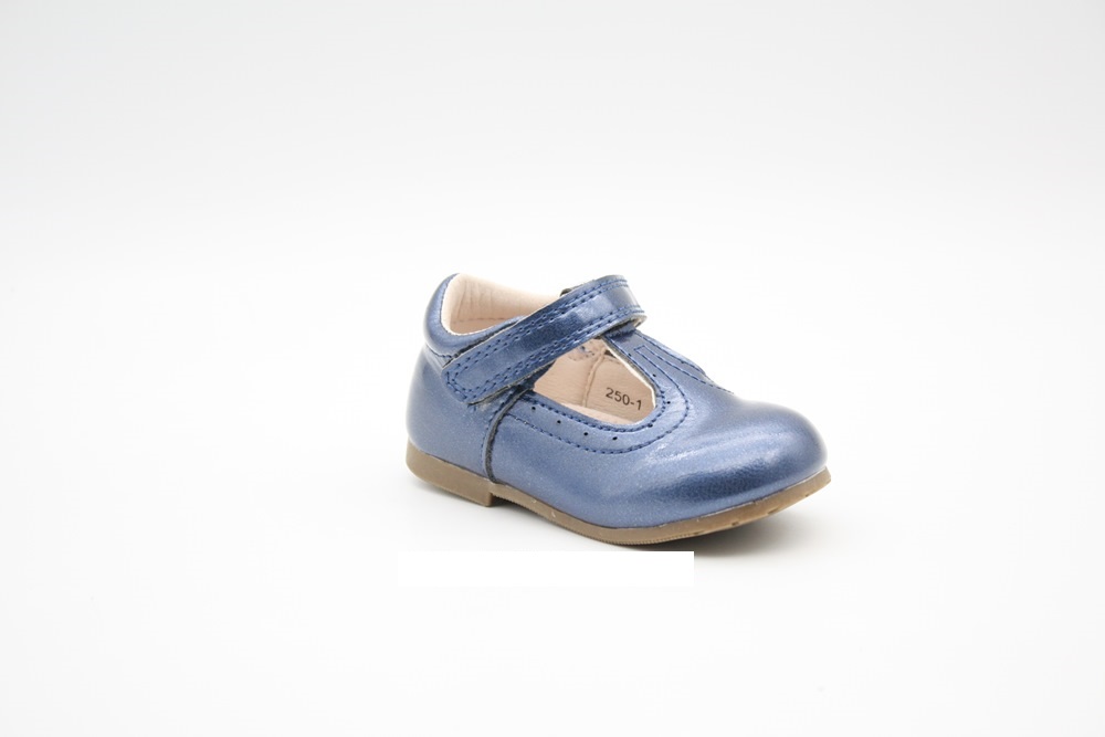 נעלי תינוקות בצבע כחול - סגירת סקוטש דגם 250-1 BLUE