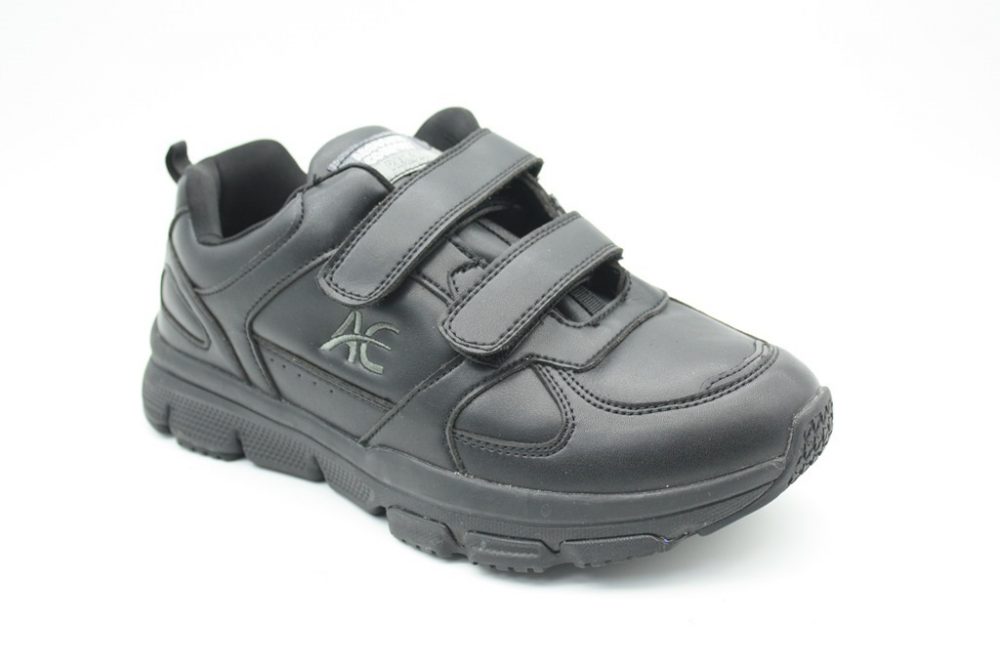 ארגוספורט- נעלי ספורט ארגונומיות לגברים בצבע שחור, סגירת סקוטש   דגם 2020-8