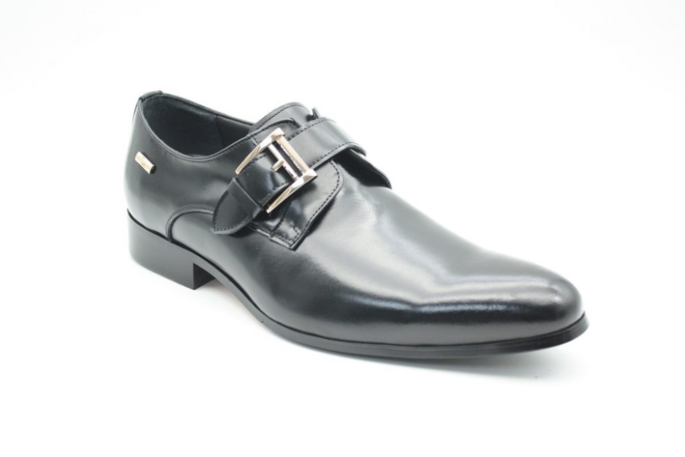 נעליים אלגנטיות לגברים בצבע שחור- סגירת אבזם          דגם 544