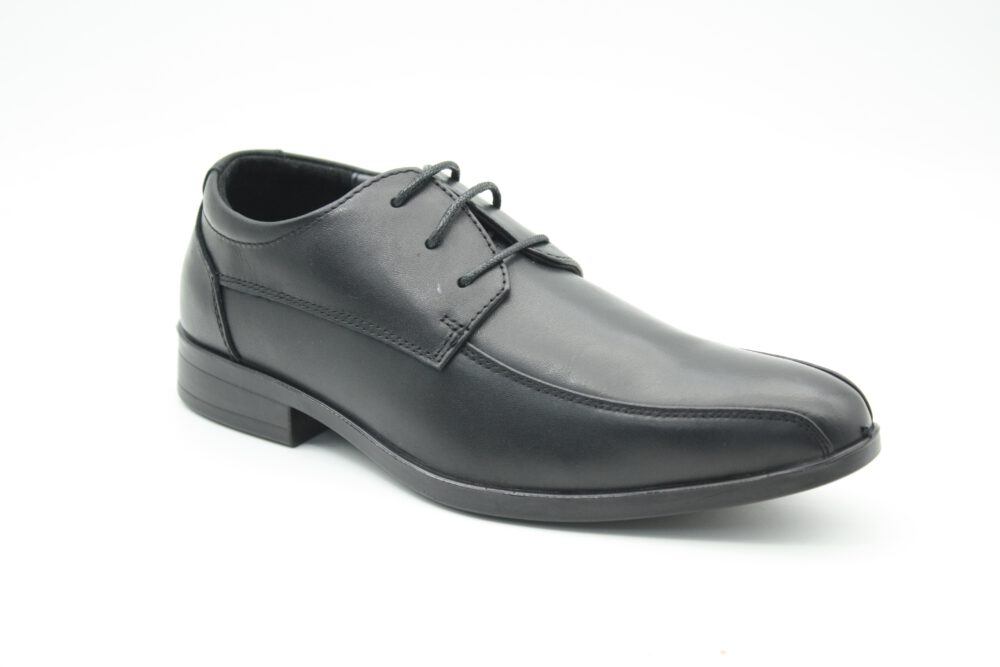 נעלי נוחות אלגנטיות לנוער מעור בצבע שחור מט   דגם 669-305