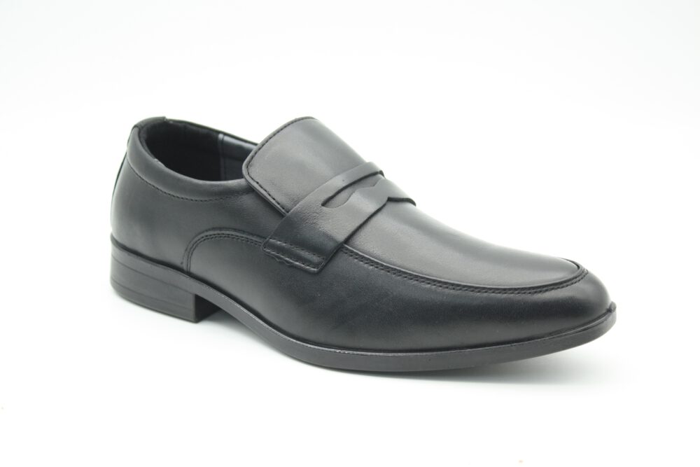 נעלי נוחות אלגנטיות לנוער מעור בצבע שחור מט   דגם 669-307